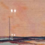 Kunstwerk in lijst, zijde, Maya Wildevuur, Compositie, 1987
